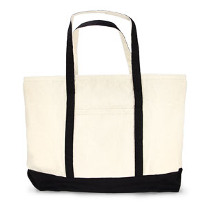 Black & Natural Canvas Bag