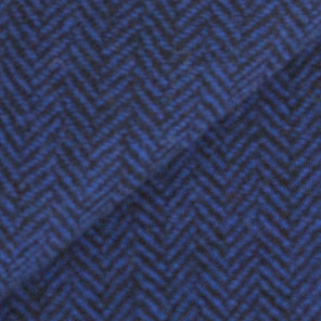 10924 - Cobalt Blue & Black Herringbone