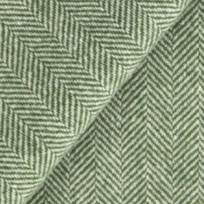 125 - Pine Green & White Herringbone