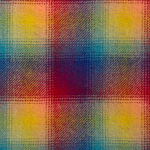 2119 - Bright Ombre Plaid of Yellows, Reds & Blues