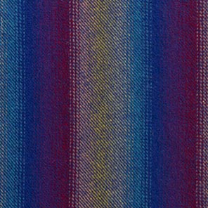 2219 - Ombre Stripe of Royal, Teal, Yellow & Red