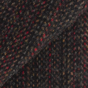 476 - Dark Brown Multi Stripe with Hints of Red & Orange