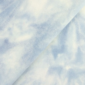 Hand-Dyed Cloudy Sky over 8120 White