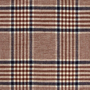 525 - Brown, Navy & White Plaid