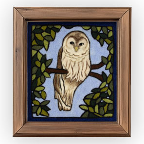 Barred Owl Needle Felting Kit