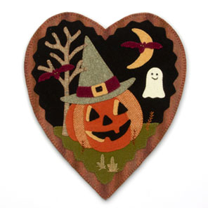 Gathered Hearts October Wool Applique Pattern - Only