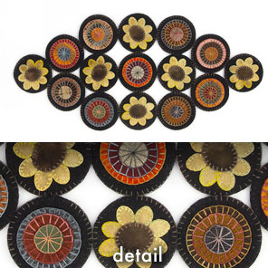 Sunflower Penny Mat Kit by Primitive Gatherings