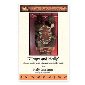 Ginger And Holly Wool Applique Pattern