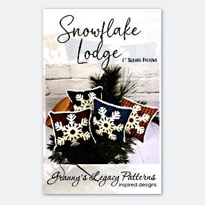 Snowflake Lodge Wool Applique Pattern