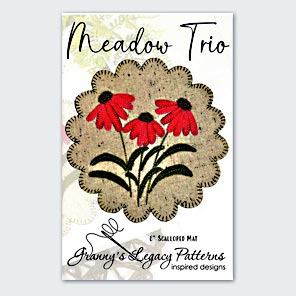 Meadow Trio Wool Applique Pattern