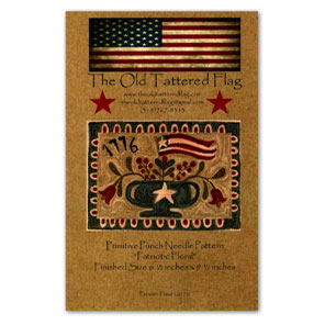Patriotic Floral Punch Needle Pattern