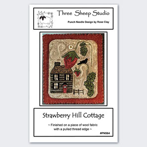 Strawberry Hill Cottage Punch Needle Paper Pattern