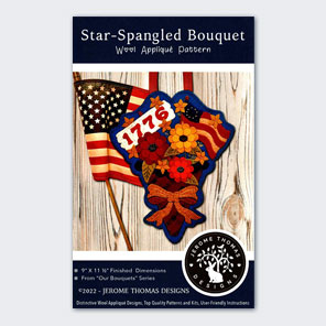 Star-Spangled Bouquet Wool Applique Pattern