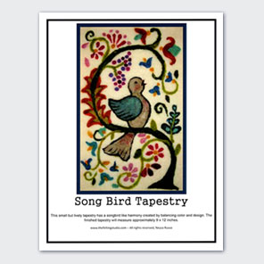 Song Bird Tapestry Felting Kit - White