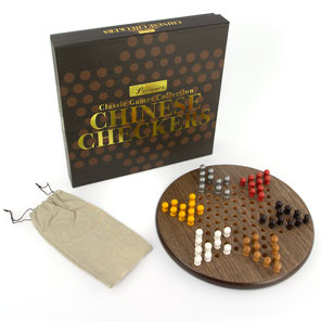 Solid Wood Chinese Checkers Set