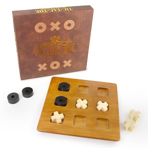 Wooden Tic-Tac-Toe Set