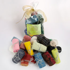 Wool Roll Ups Bag - Solids & Textures