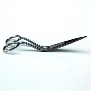 Stainless Steel 5 1/2” Bent Handle Straight Scissor