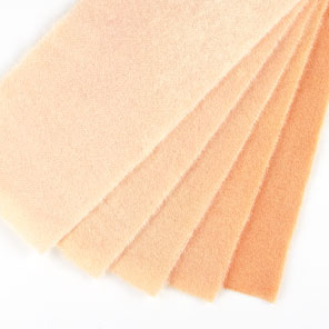 Hand Dyed Pale Apricot Swatch