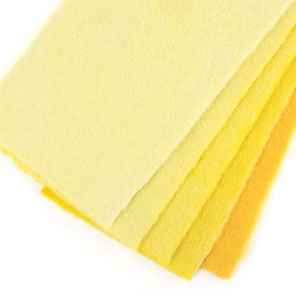 Hand Dyed Soft Yellow Swatch